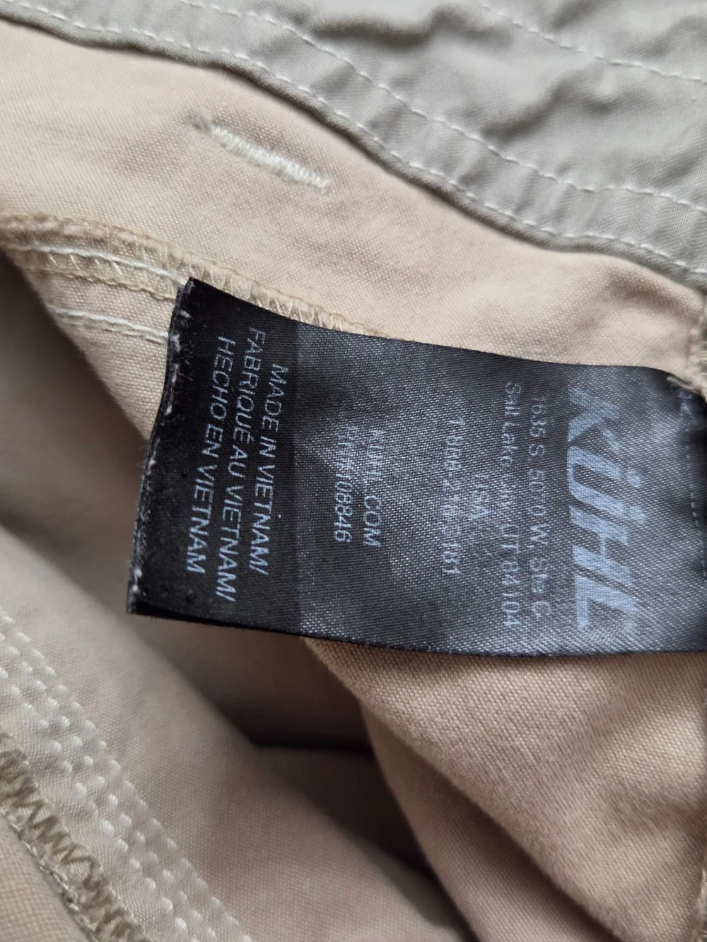 Kuhl Tan Straight-Leg Chinos